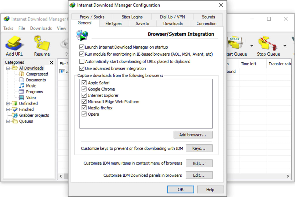 how to change idm language