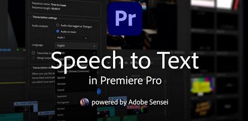 Adobe Speech to Text