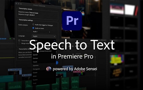 Adobe Speech to Text
